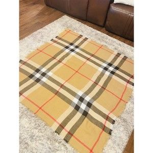 Acrylic Plaid Throw Blanket Wrap 54” 54” W Christmas Holidays